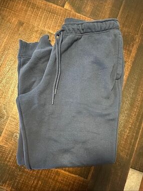 Men's Navy Sweatpants with Drawstring Waist